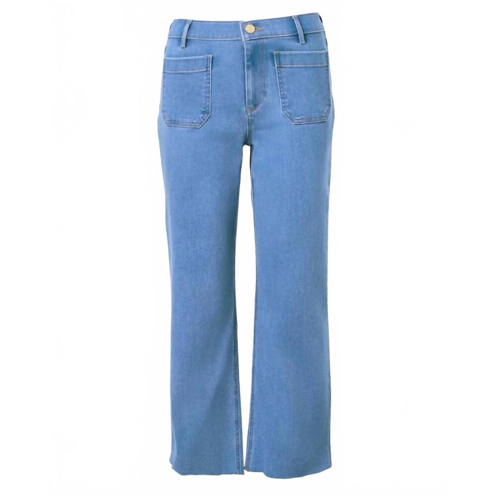 NEW LILLY PULITZER harleen high rise crop jean in rosanna wash - Picture 7 of 8